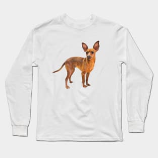 Miniature Pinscher Red Cute Puppy Dog Long Sleeve T-Shirt